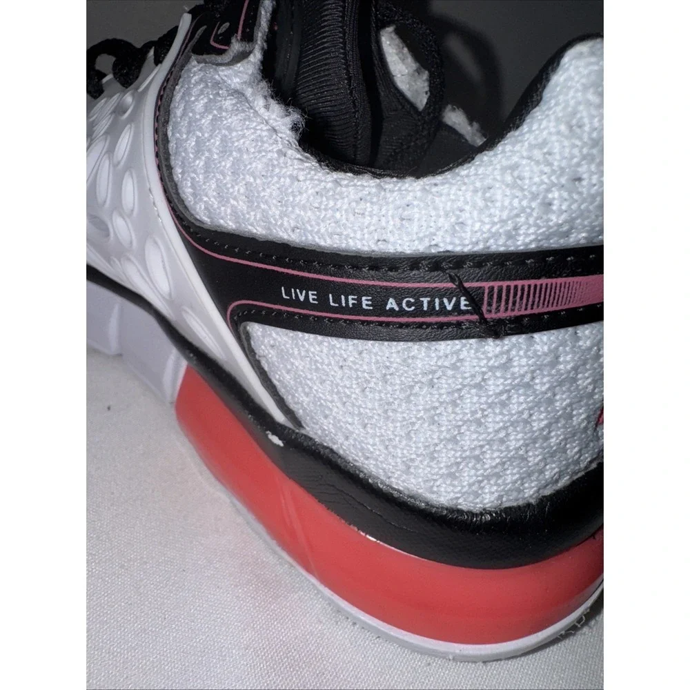 Reebok live life active size 9 women RBX White black pink Run Walk Spring Summer